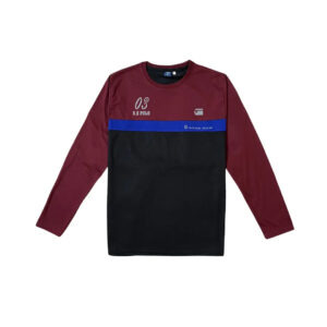Raw Full Sleeves T-Shirt - Maroon